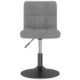Vidaxl eetkamerstoelen draaibaar 4 st fluweel lichtgrijs