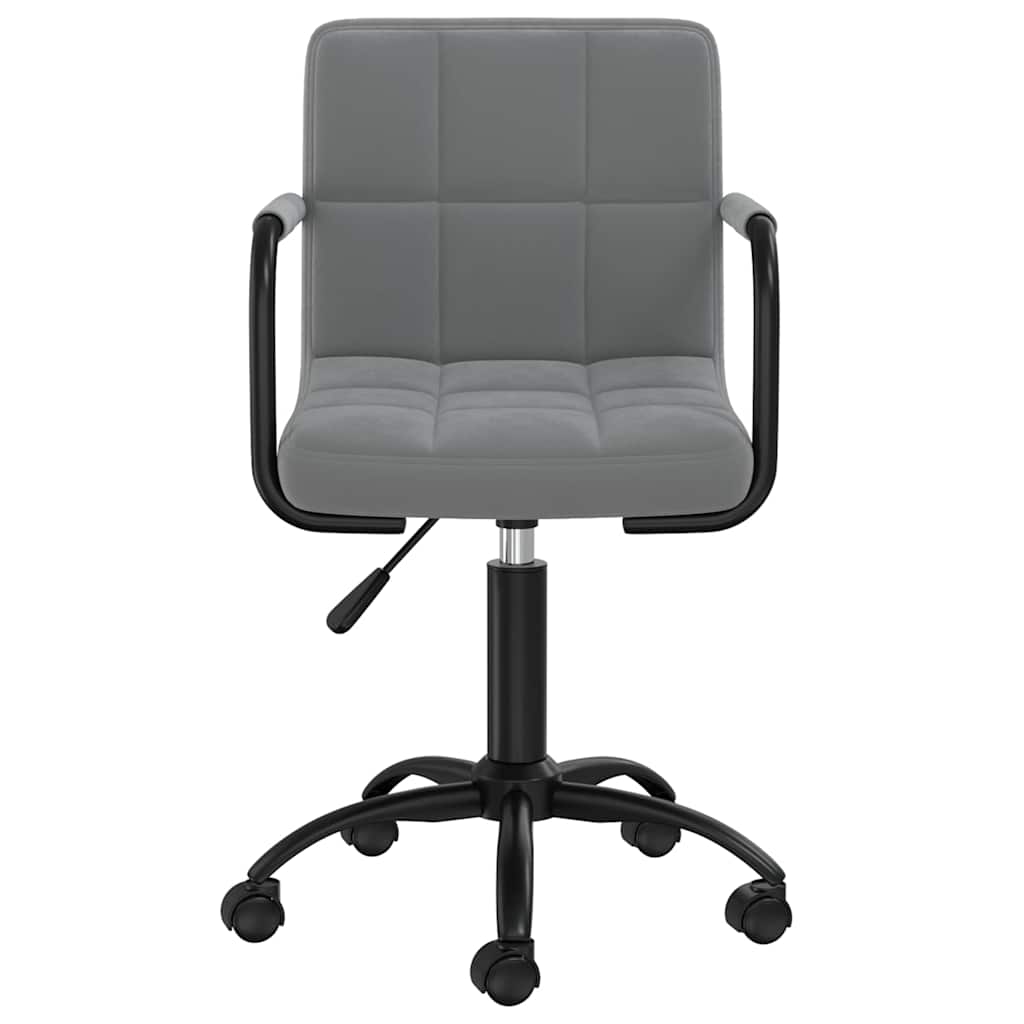 Vidaxl eetkamerstoelen draaibaar 4 st fluweel donkergrijs
