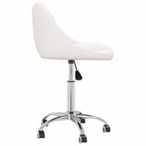 Vidaxl eetkamerstoelen draaibaar 4 st kunstleer wit