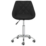 Vidaxl eetkamerstoelen draaibaar 4 st kunstleer zwart