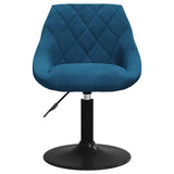 Vidaxl eetkamerstoel fluweel blauw