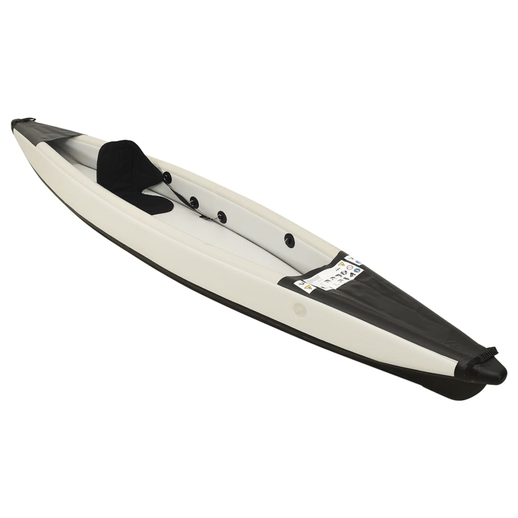 Vidaxl kayak gonflable 375x72x31 cm Polyester noir