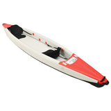 Vidaxl Kayak aufblasbar 424x81x31 cm Polyesterrot