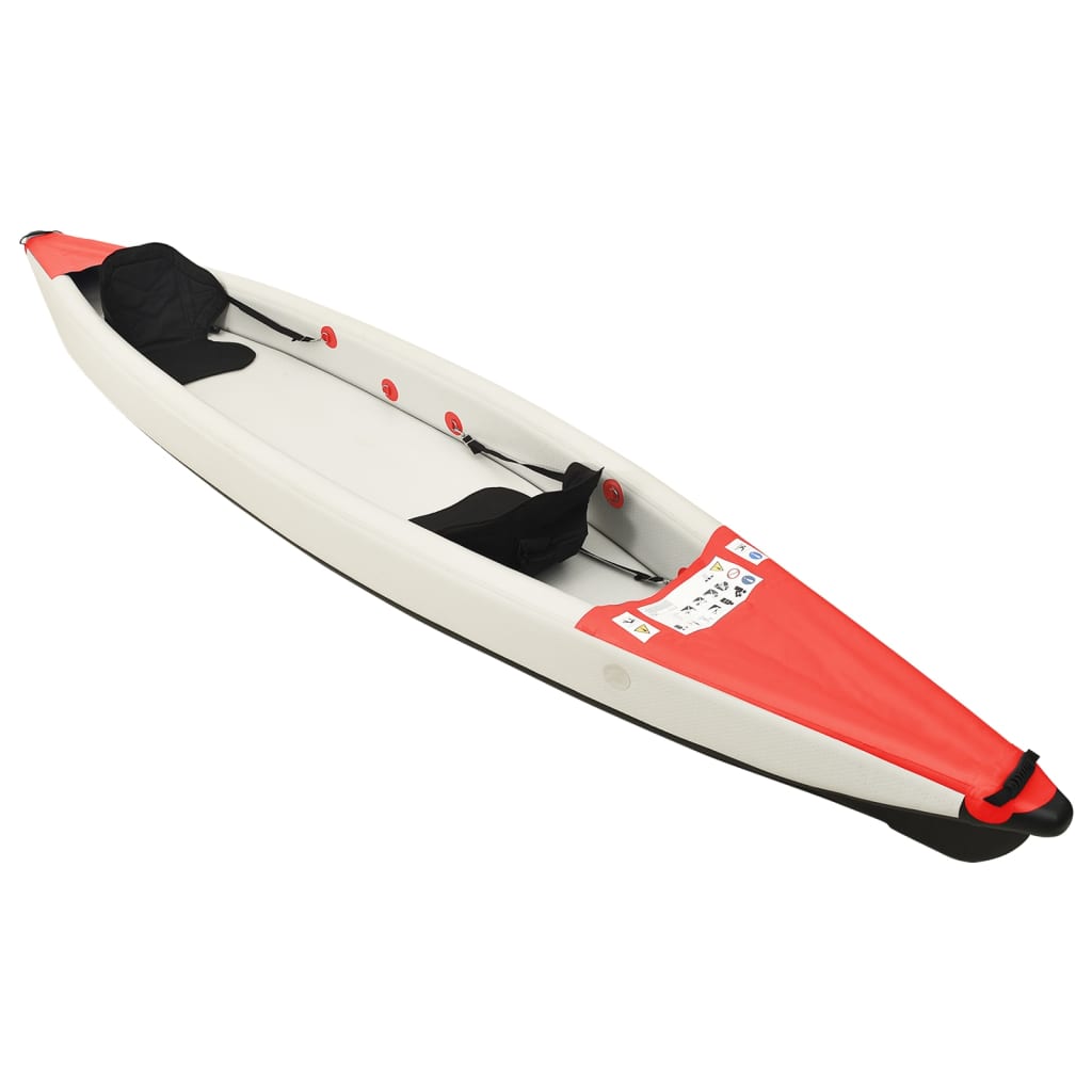 Vidaxl KAYAK UPPLATT 424X81X31 CM POLYESTER RED