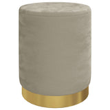 Vidaxl hocker met opbergruimte rond fluweel 31 x 37 cm donkergrijs