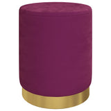 Vidaxl hocker met opbergruimte rond fluweel 31 x 37 cm paars