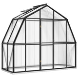 VIDAXL -Gewächshaus mit Basisrahmen 3,3 m² Aluminium Anthrazit -ausgelöst