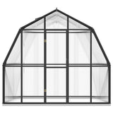 VIDAXL -Gewächshaus mit Basisrahmen 3,3 m² Aluminium Anthrazit -ausgelöst