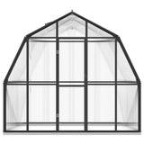 Vidaxl greenhouse with basic frame 3.3 m² aluminum anthracite -colored