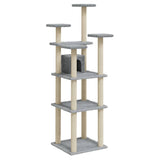 Vidaxl -Katzenmöbel mit Sisal -Kratzerposten 171 cm hellgrau