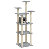 Vidaxl -Katzenmöbel mit Sisal -Kratzerposten 171 cm hellgrau