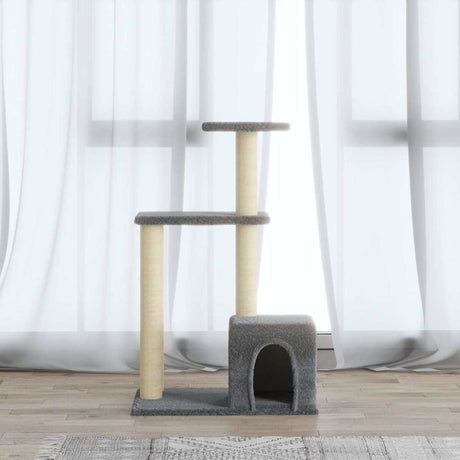 Vidaxl -Katzenmöbel mit Sisal -Kratzerpfosten 71 cm hellgrau