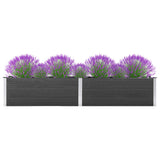 Vidaxl planter hævet 200x50x54 cm HKC grå