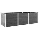 VIDAXL -Pflanzer erhöht 300x50x91 cm HKC Grau