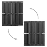 Vidaxl Poort 100x112 cm HKC Grau