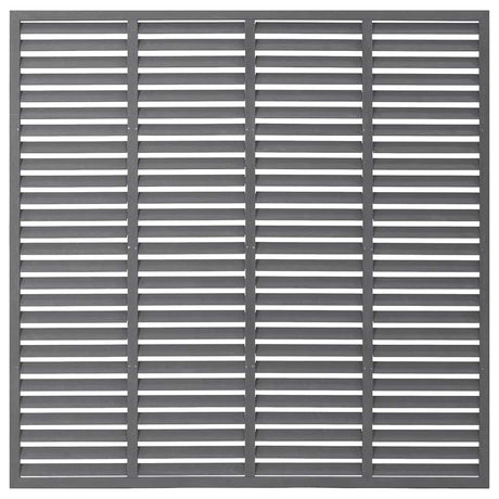 Vidaxl Lamellenhek 180x180 cm HKC Grau
