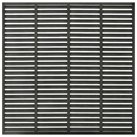 Vidaxl Lamellenhek 180x180 cm HKC Dunkelgrau