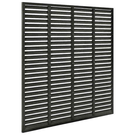 Vidaxl Lamellenhek 180x180 cm HKC Dunkelgrau