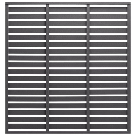 Vidaxl -Zauntafel 180x180 cm HKC Grau