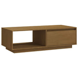 Vidaxl salontafel 110x50x33,5 cm massief grenenhout honingbruin