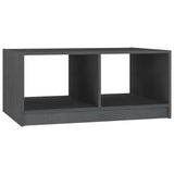 Vidaxl salontafel 75x50x33,5 cm massief grenenhout grijs