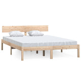 Vidaxl bedframe massief grenenhout 140x190 cm