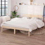 Vidaxl bedframe massief grenenhout 140x190 cm