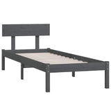 Vidaxl bedframe massief grenenhout grijs 100x200 cm