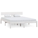 Vidaxl bedframe massief grenenhout wit 160x200 cm