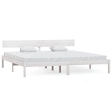 Vidaxl bedframe massief grenenhout wit 180x200 cm