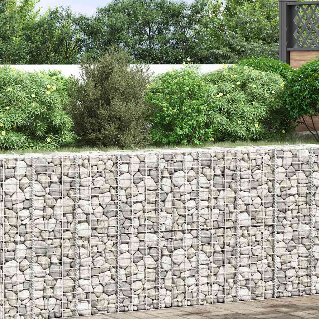 Vidaxl schanskorf plantenbakken 3 st verhoogd 30x30x100 cm ijzer