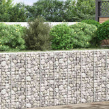 Vidaxl schanskorf plantenbakken 3 st verhoogd 30x30x100 cm ijzer