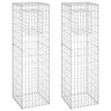 Vidaxl Schanskorf Posts 2 PCs 40x40x140 cm Eisen