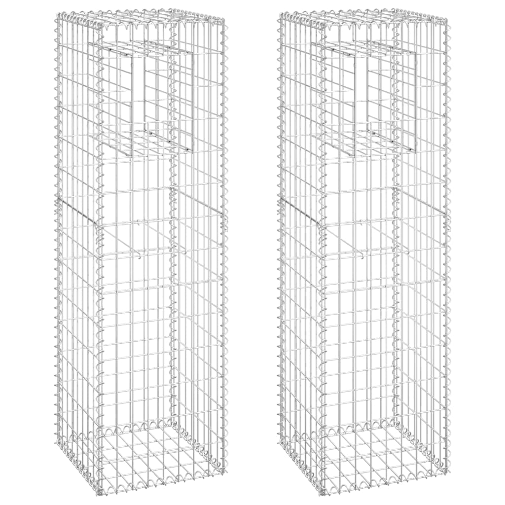 Vidaxl Schanskorf post 2 PC 40x40x140 cm