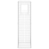 Vidaxl Schanskorf Pole 50x50x180 cm Eisen