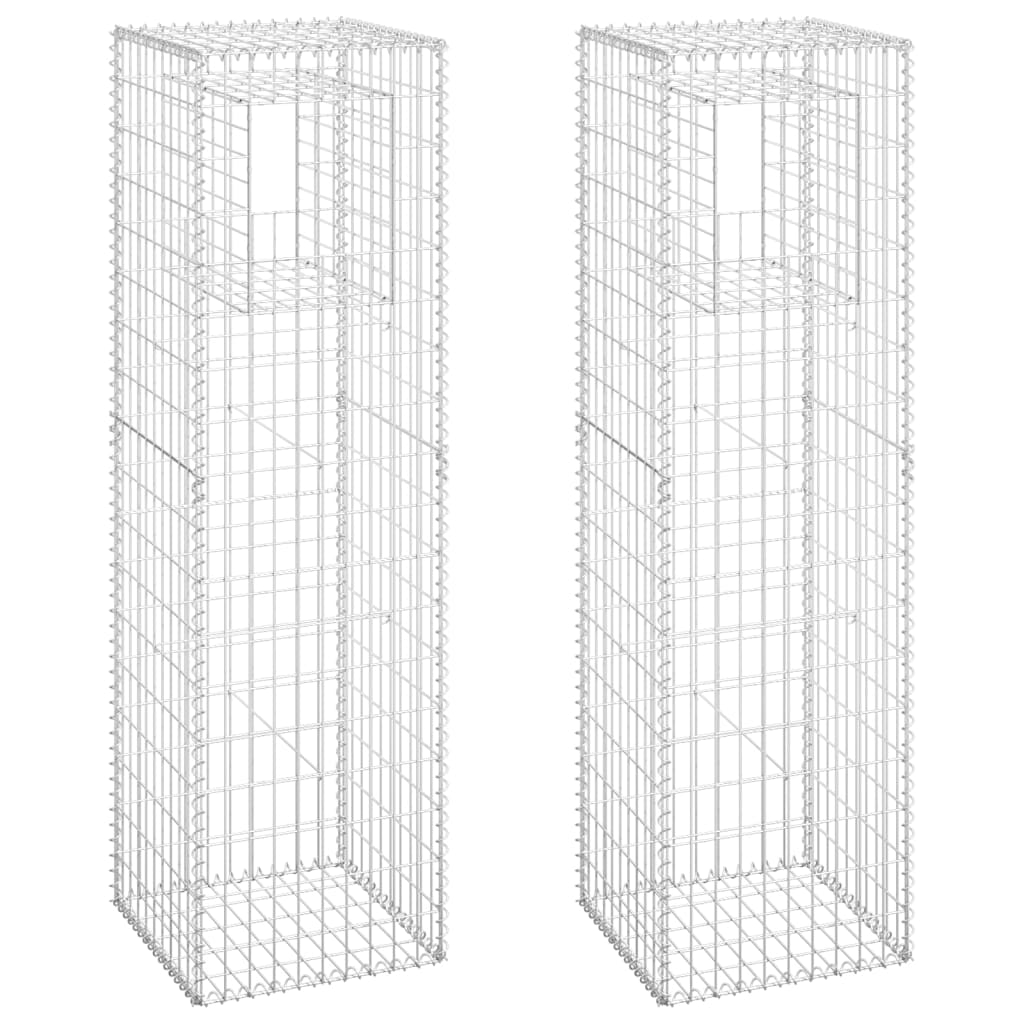 Vidaxl Schanskorf post 2 PC 50x50x180 cm