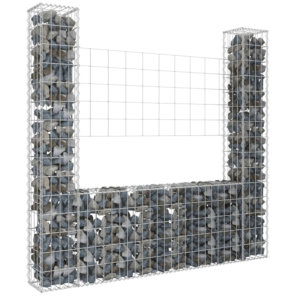 VIDAXL SCHANSKORF U 2 POST 140X20X150 CM ŻELLU