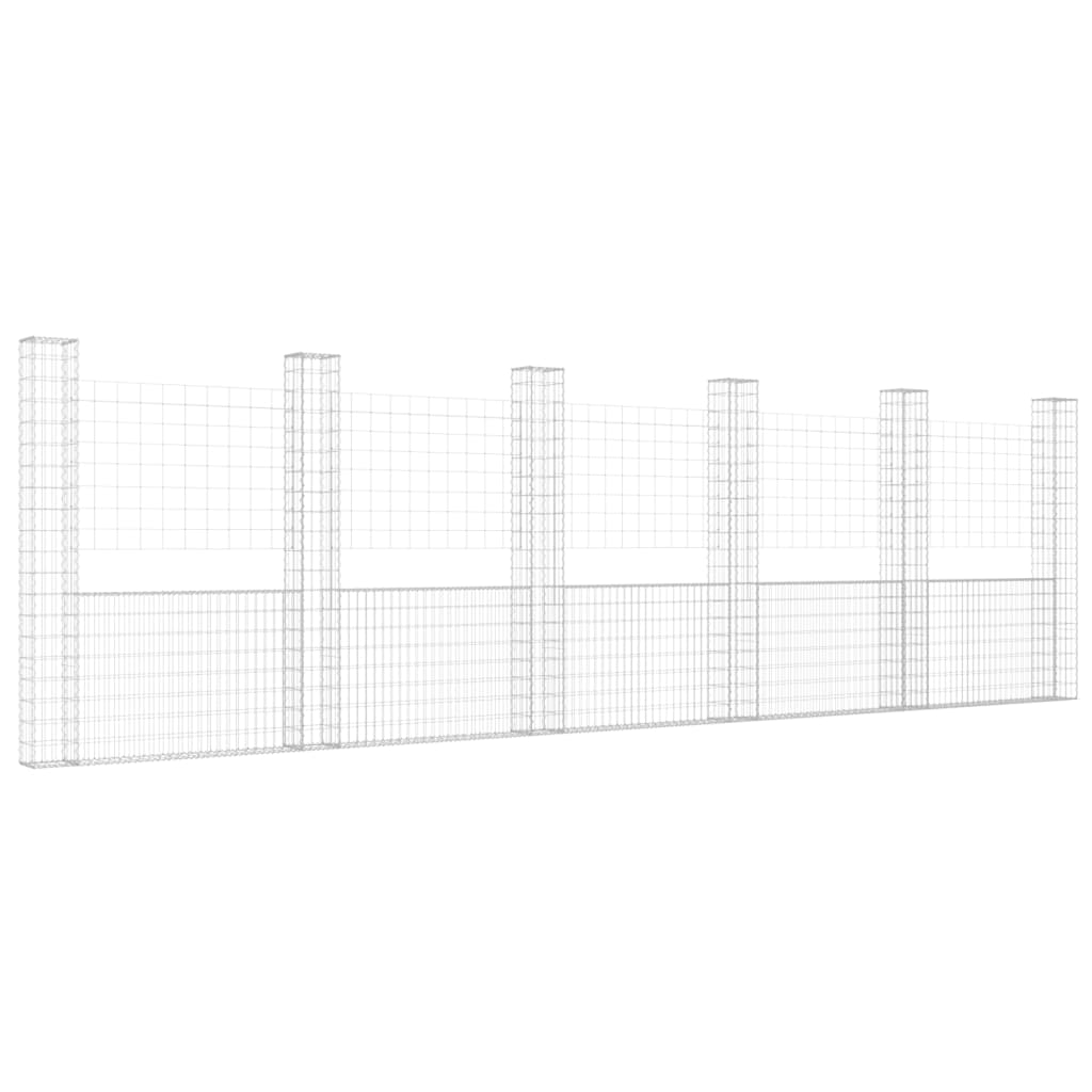 Vidaxl shanansktde u-förmlech mat 6 Posts 62020200 cm Eisen