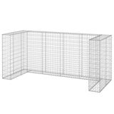 Vidaxl Schanskorf för containrar 254x100x110 cm galvaniserat stål