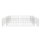 Vidaxl Gabion Planter hævet 100x100x20 cm galvaniseret stål