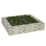 Vidaxl Gabion Planter hævet 100x100x20 cm galvaniseret stål