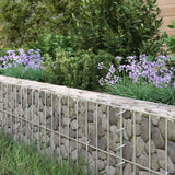 Vidaxl Gabion -Pflanzer vermehrte 300x100x20 cm verzinkter Stahl
