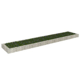 VidaXL Gabion Planter raised 500x100x20 cm galvanized steel