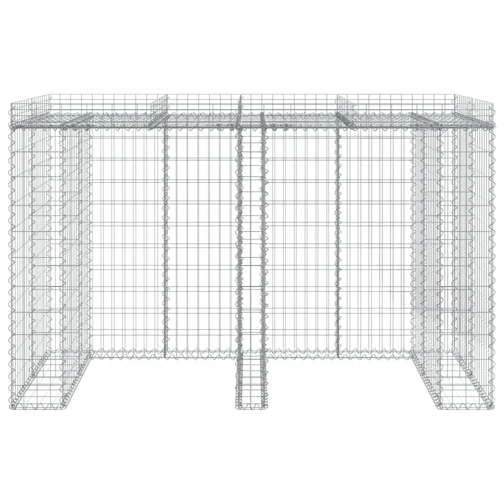 Vidaxl Schans basket for garbage can 192x91x120 cm galvanized iron