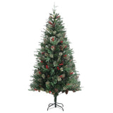 Vidaxl Weihnachtsbaum mit Kiefernkegel 225 cm PVC und PE Green