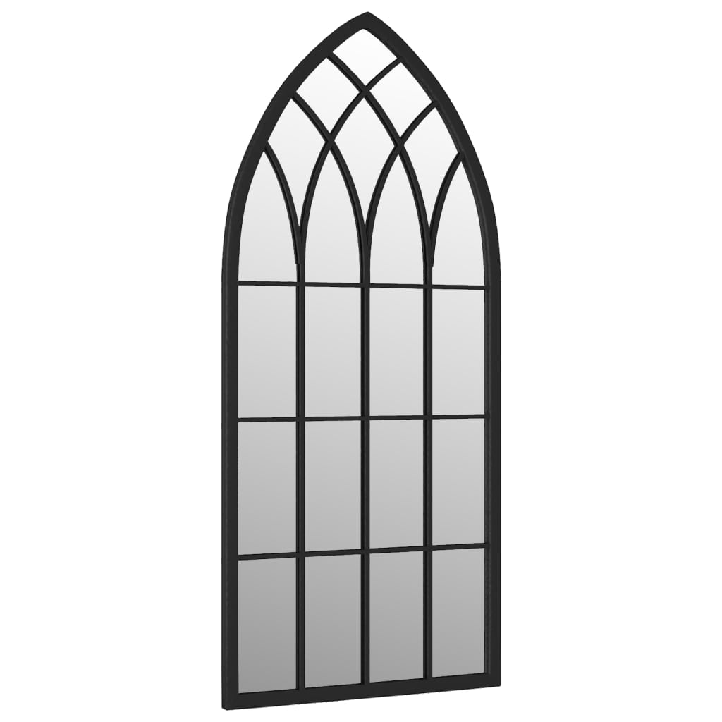 Vidaxl Gartenspiegel 100x45 cm Eisenschwarz
