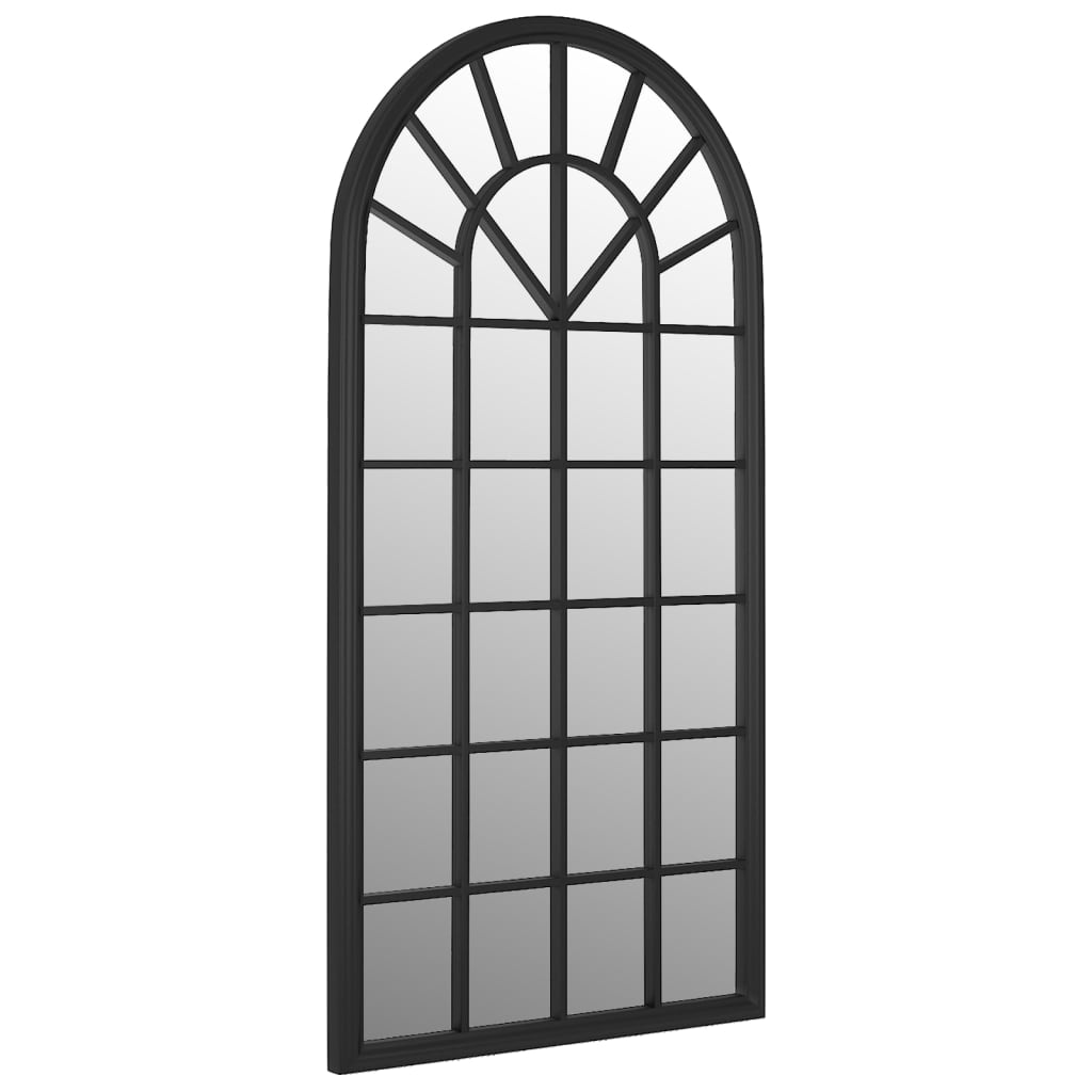 Vidaxl Garden Mirror 90x45 cm jern svart