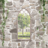 Vidaxl Garden Mirror 100x45 cm Eisensand -gelöscht