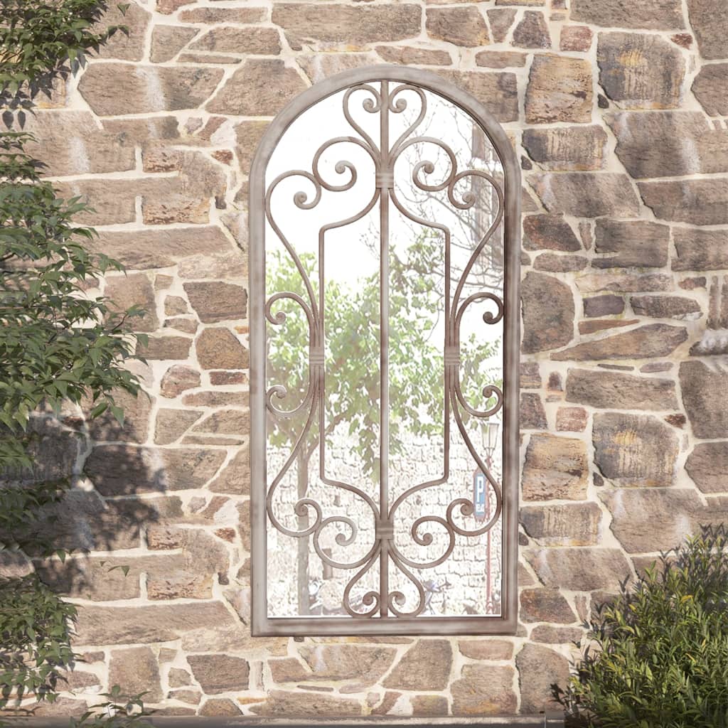 Vidaxl Garden Mirror 100x45 cm Eisensand -gelöscht