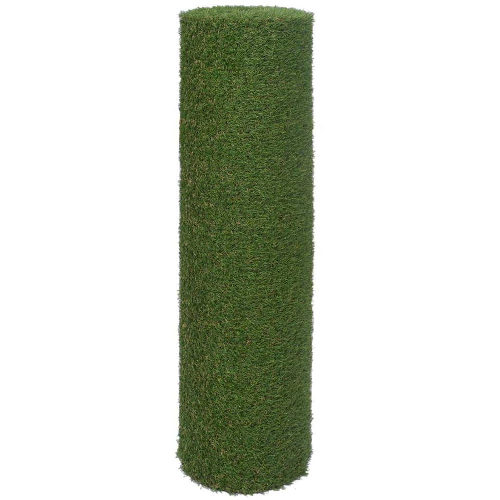 Vidaxl kënschtlech Gras 1x5 m 20 mm Gréng